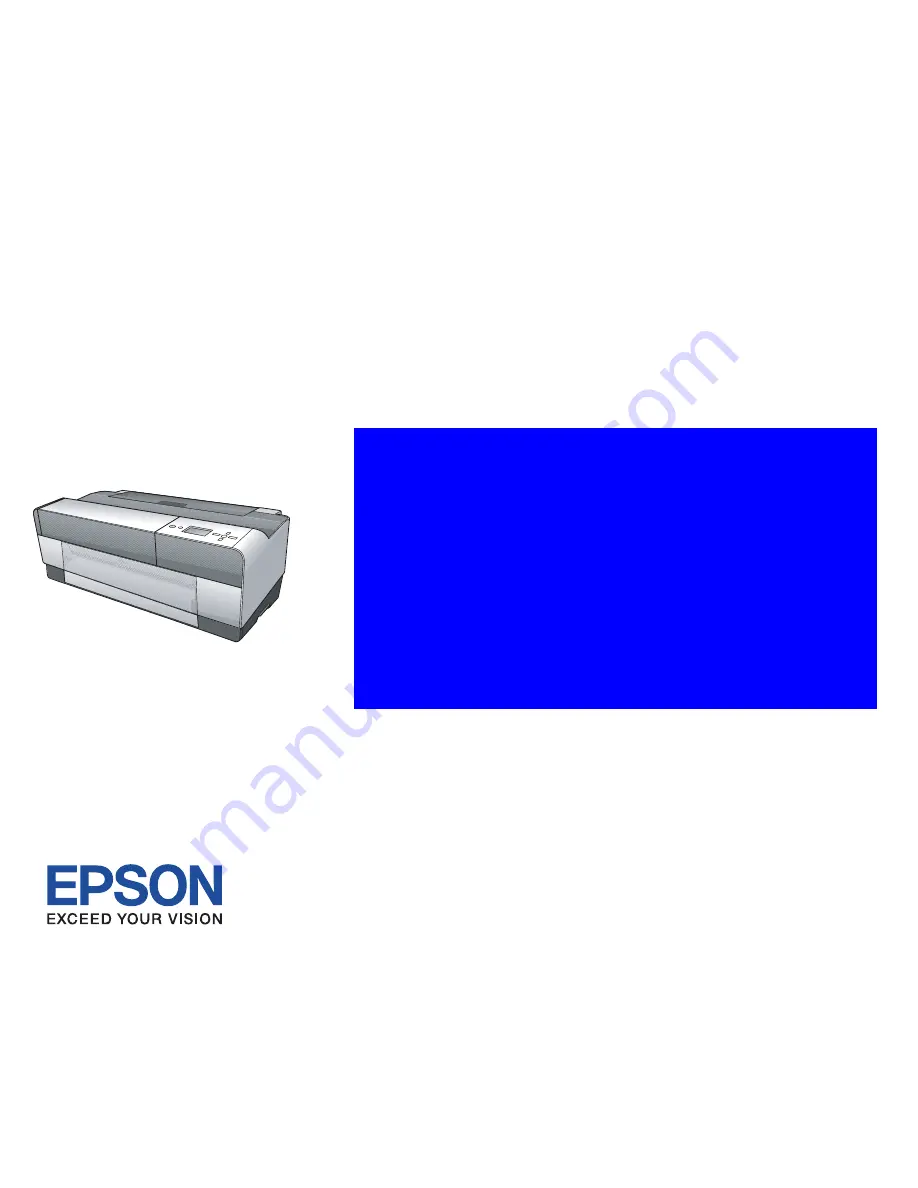 Epson 3880 - Stylus Pro Color Inkjet Printer Скачать руководство пользователя страница 1