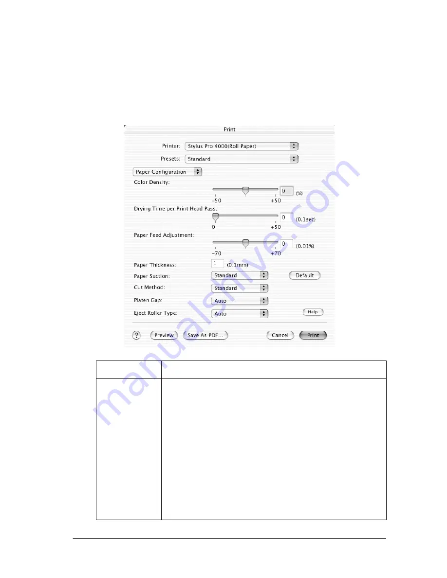 Epson 4000 - Stylus Pro Color Inkjet Printer Reference Manual Download Page 217