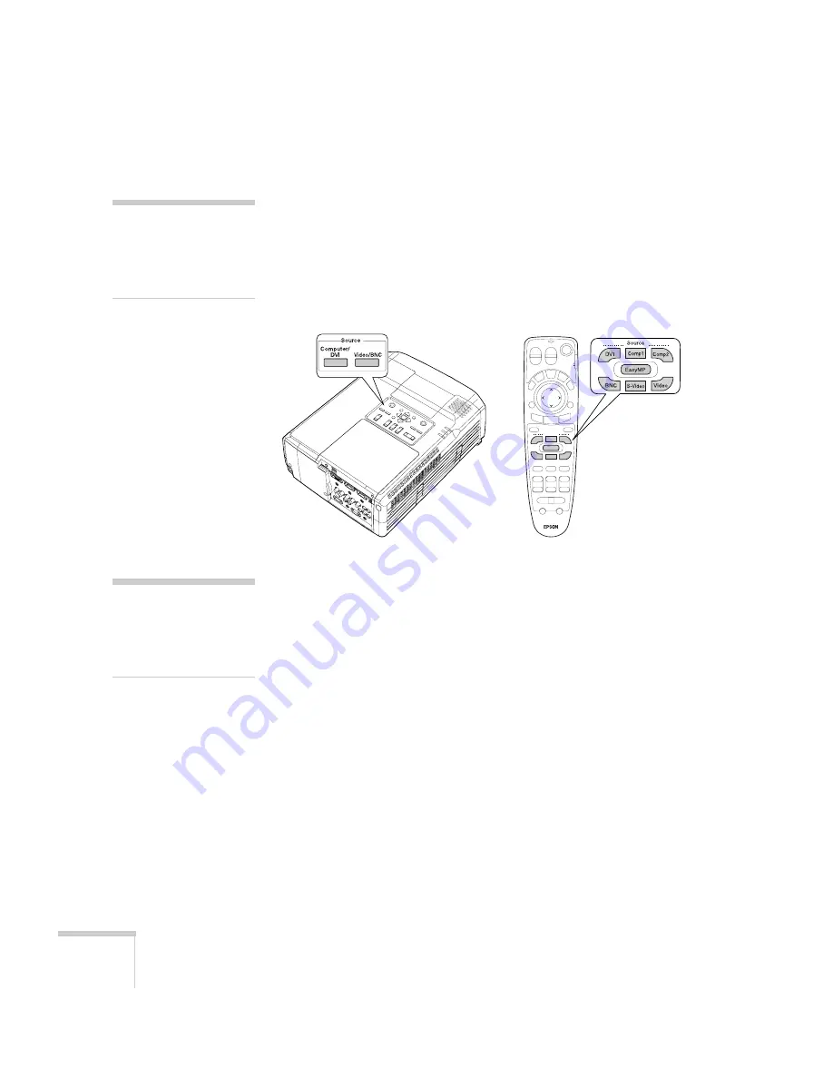 Epson 8300NL - PowerLite XGA LCD Projector User Manual Download Page 34