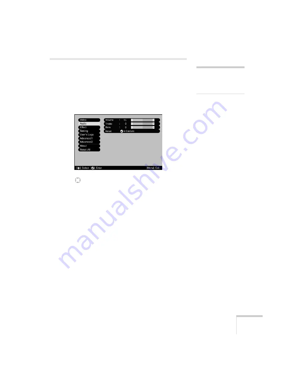 Epson 8300NL - PowerLite XGA LCD Projector User Manual Download Page 69