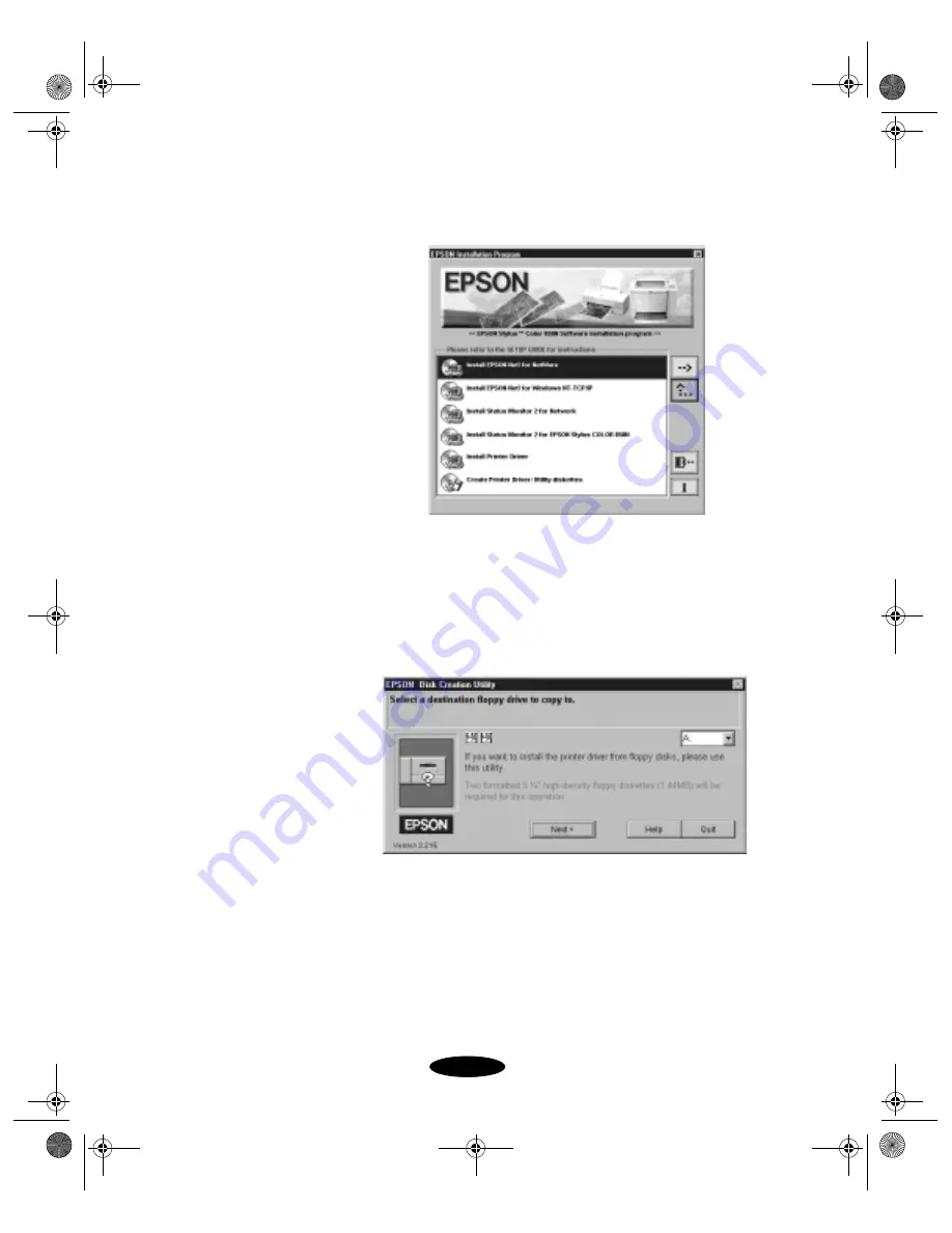 Epson 850N User Manual Download Page 151