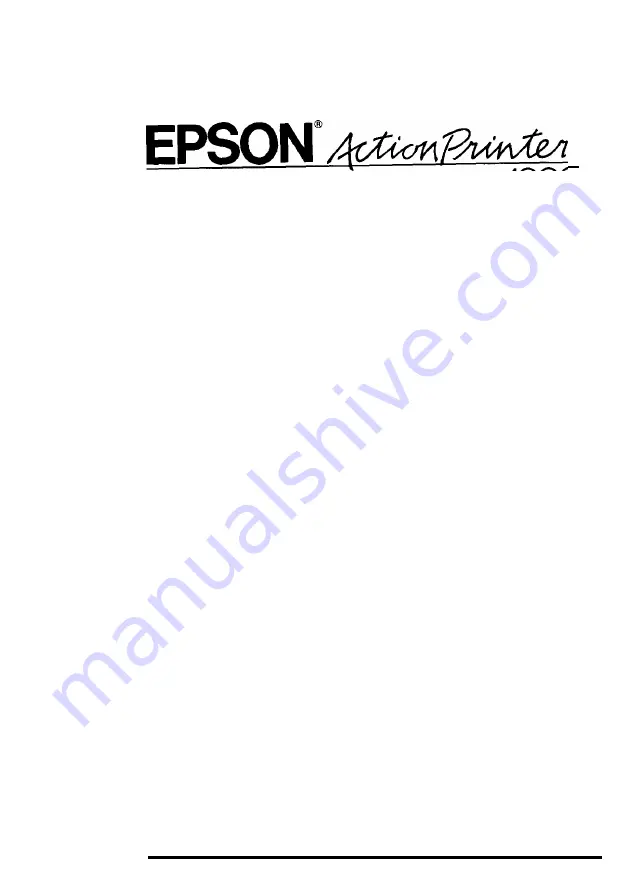 Epson ActionPrinter 4000 Скачать руководство пользователя страница 285