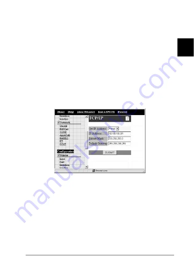 Epson AcuLaser C2000 Administrator'S Manual Download Page 33