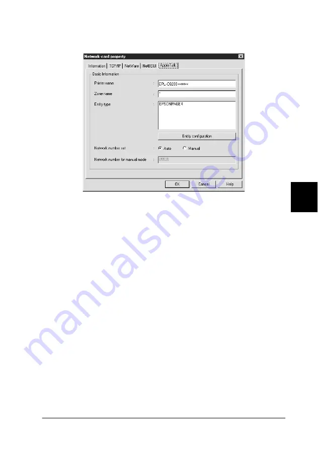 Epson AcuLaser C2000 Administrator'S Manual Download Page 127