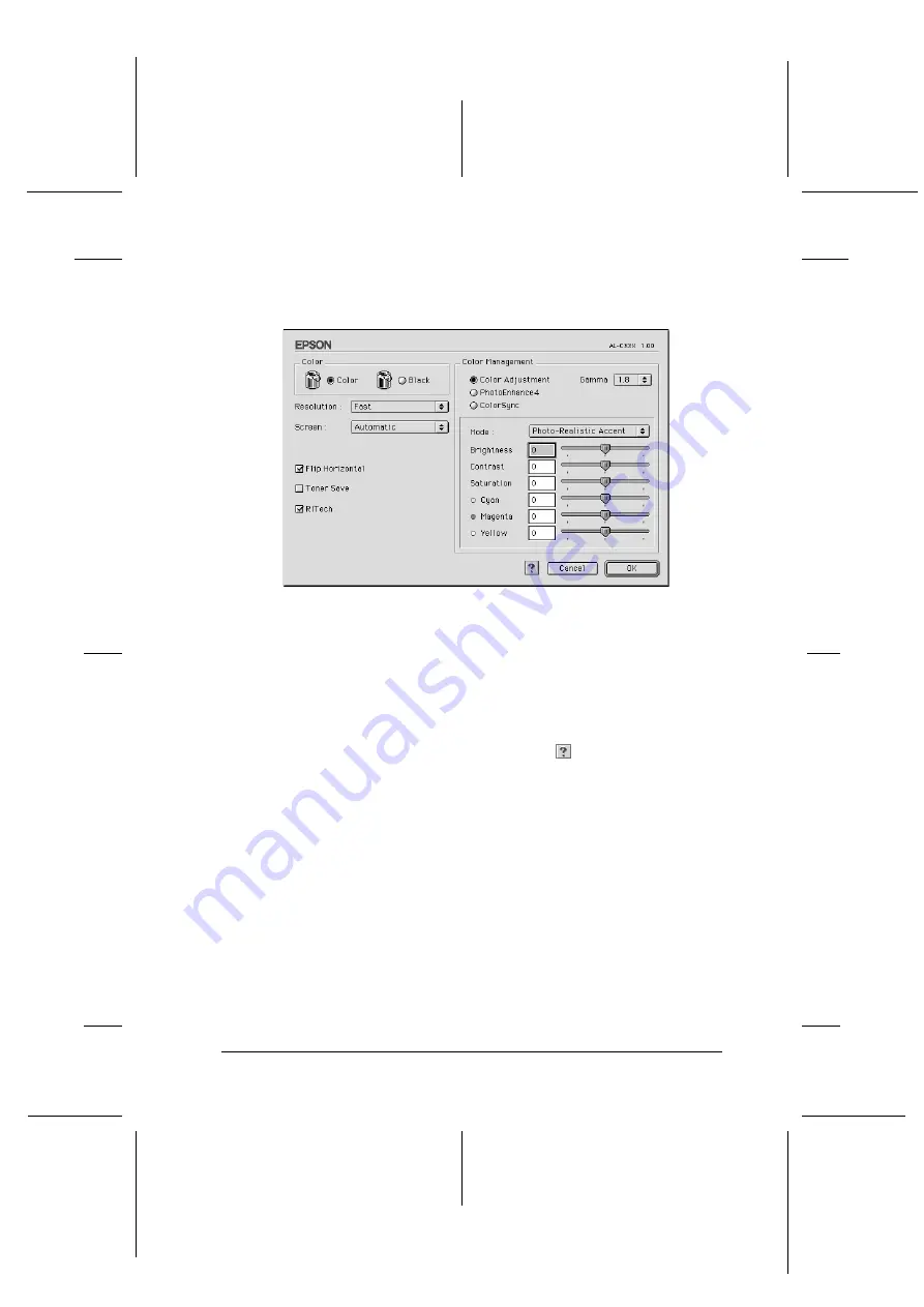 Epson AcuLaser C3000 Series User Manual Download Page 99