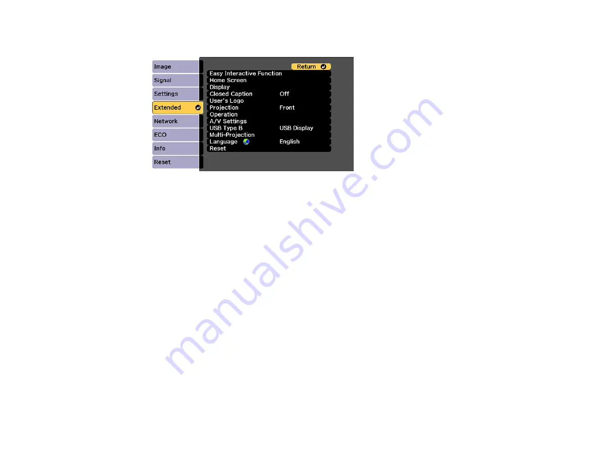 Epson BrightLink 710Ui User Manual Download Page 117