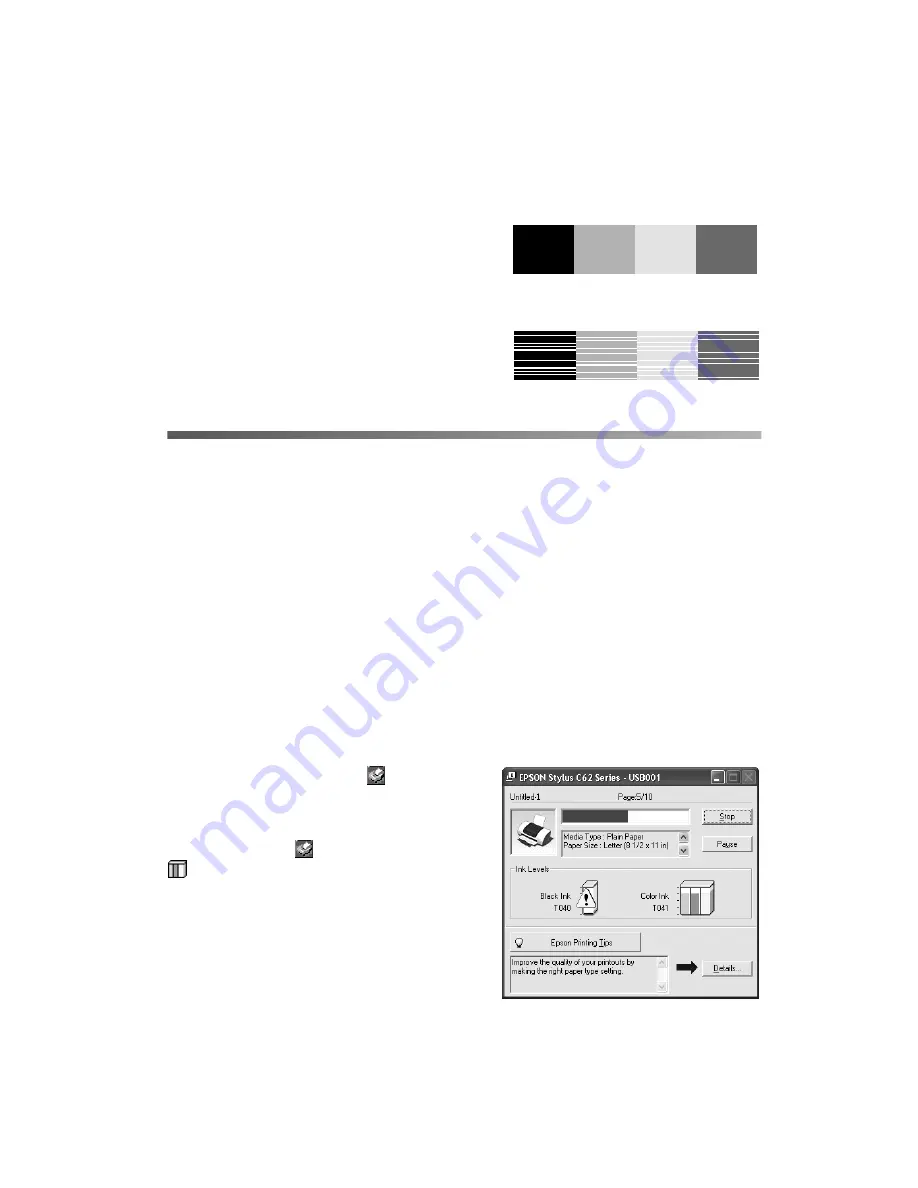 Epson C11C484001 - Stylus C62 Color Inkjet Printer Printer Basics Manual Download Page 34