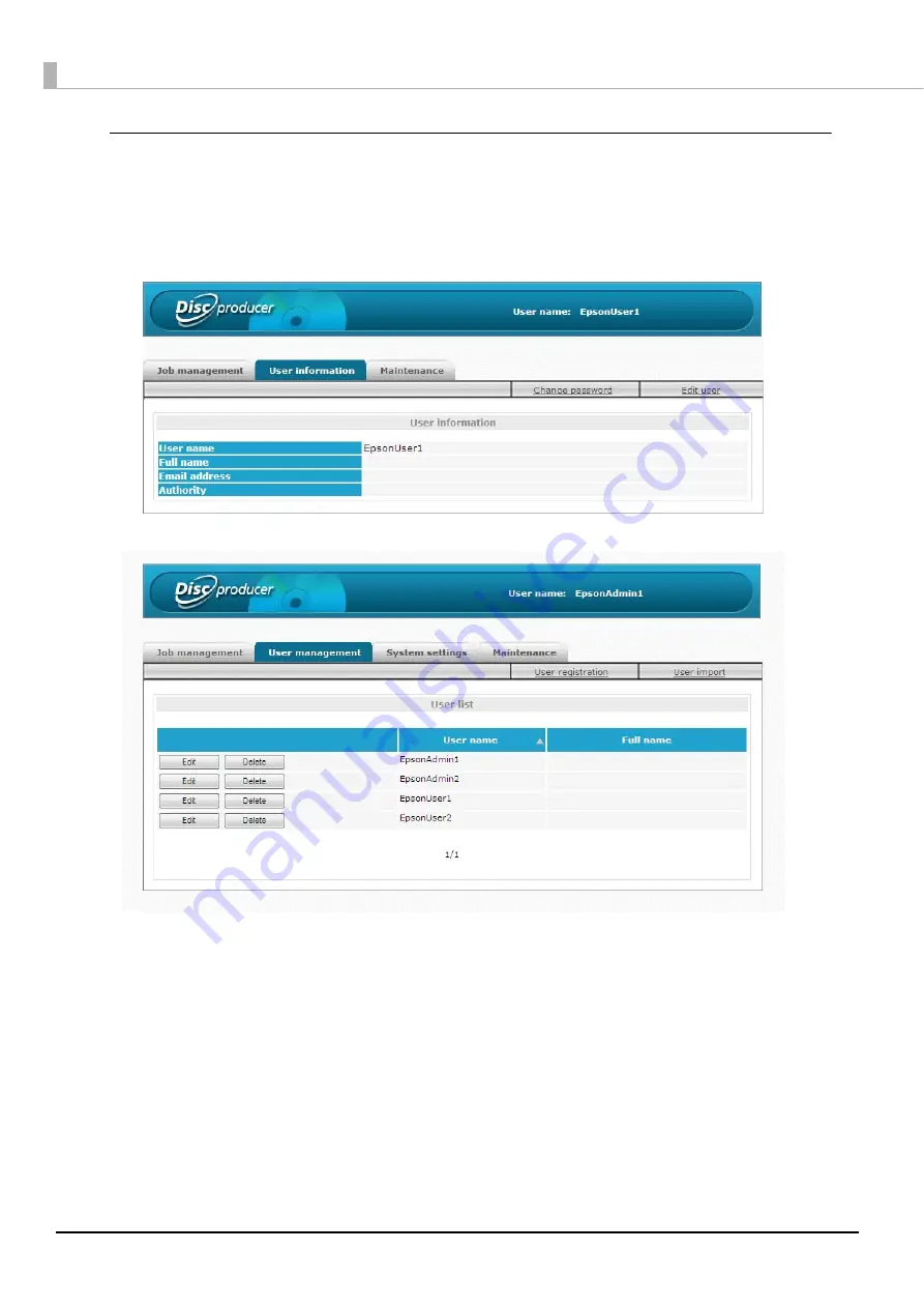 Epson C11CA31101 User Manual Download Page 58