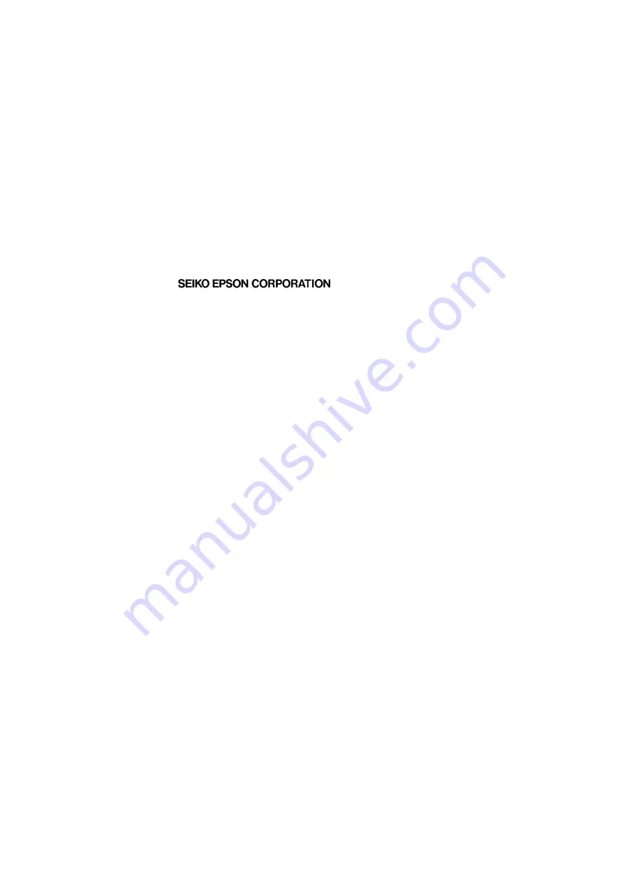 Epson C12 Series Manipulator Manual Download Page 5