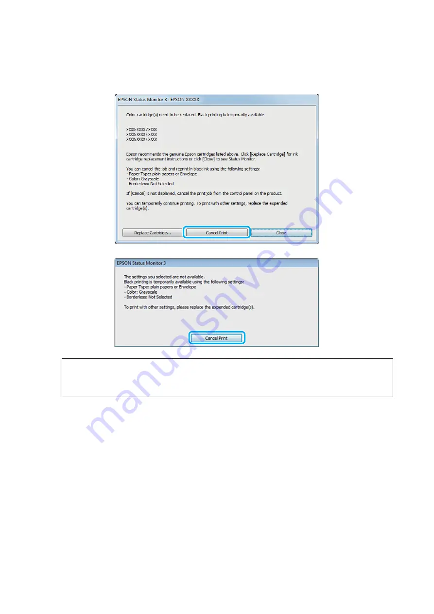 Epson C493A User Manual Download Page 105