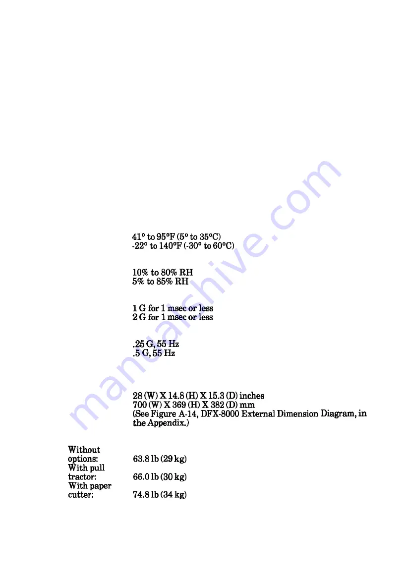 Epson DFX 8000 Service Manual Download Page 30