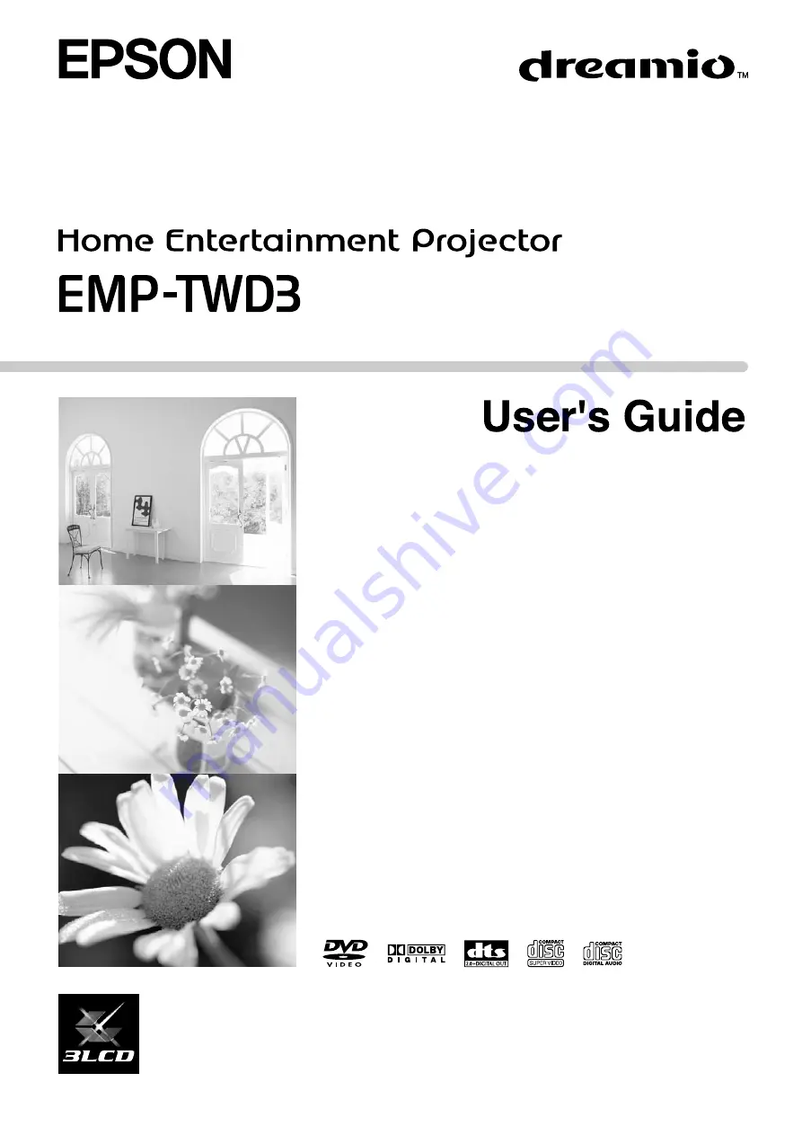 Epson Dreamio EMP-TWD3 User Manual Download Page 1