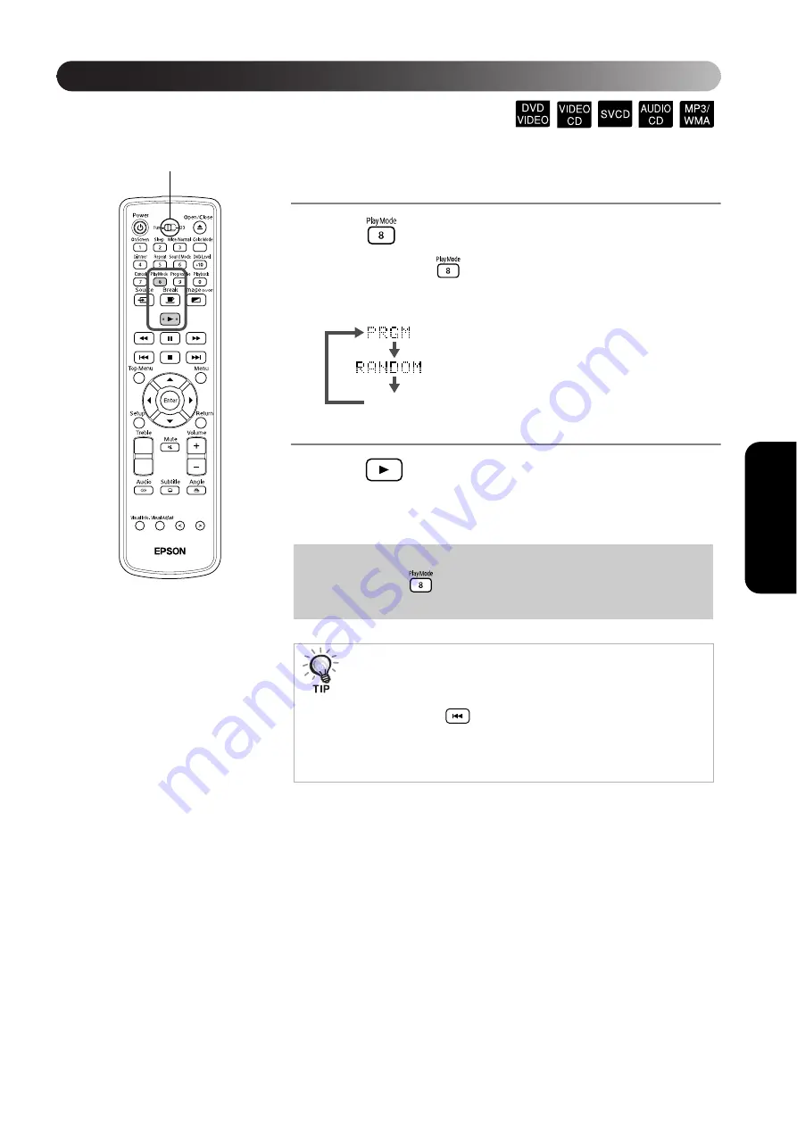 Epson Dreamio EMP-TWD3 Скачать руководство пользователя страница 33