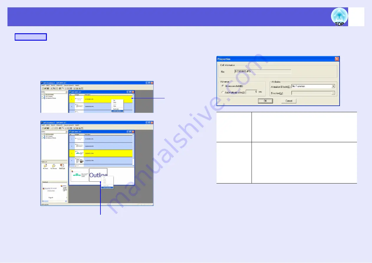 Epson EasyMP EMP-1825 Operation Manual Download Page 81