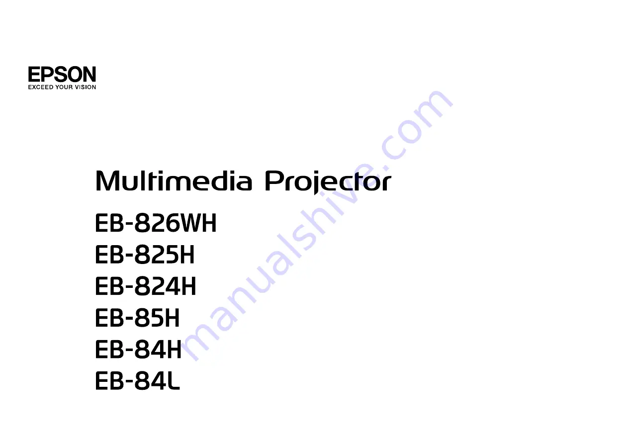 Epson EB-824H User Manual Download Page 1