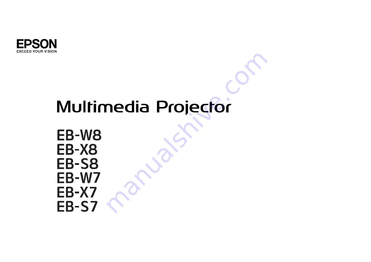 Epson EB-S7 User Manual Download Page 1