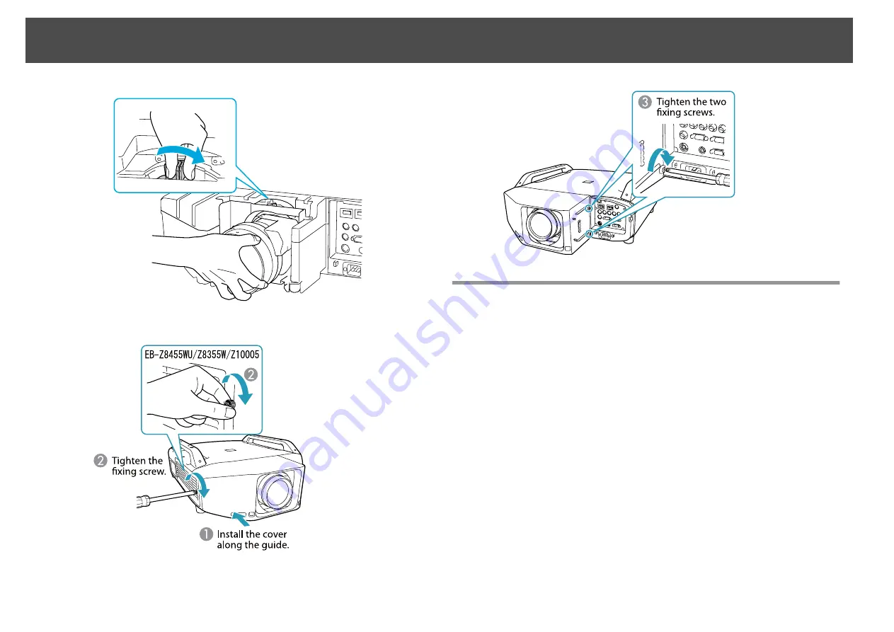 Epson EB-Z10000 Installation Manual Download Page 21