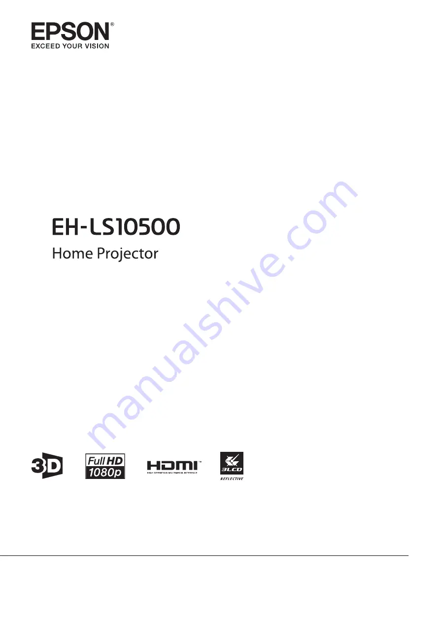 Epson EH-LS10500 User Manual Download Page 1