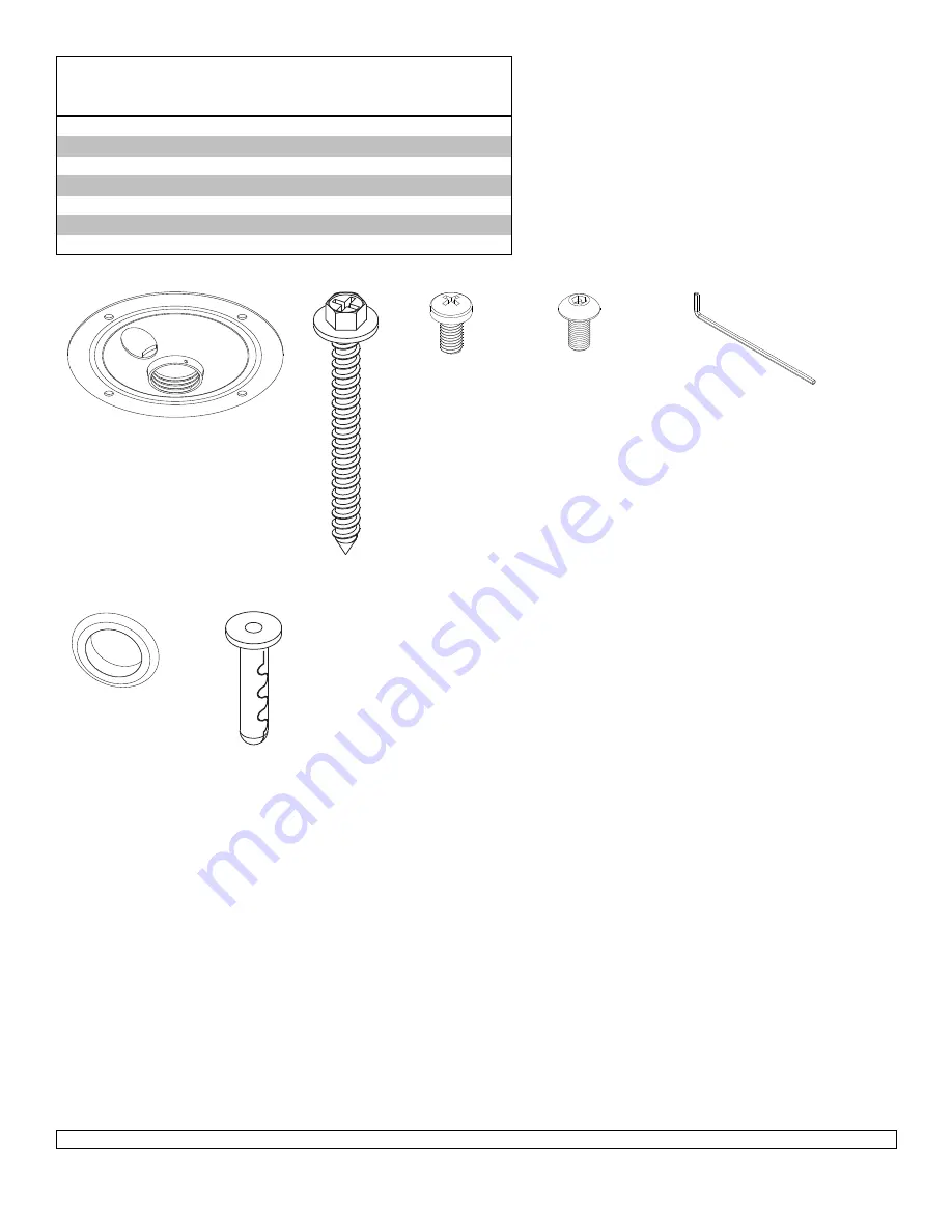 Epson ELPMBP03 - Structural Round Ceiling Plate Installation And Assembly Manual Download Page 3