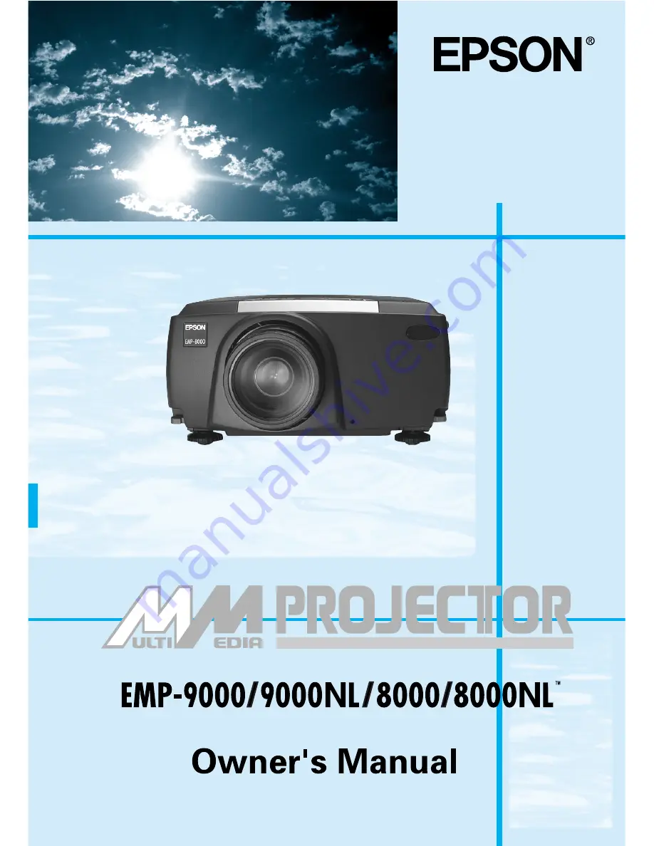 Epson EMP 9000 - SXGA LCD Projector Скачать руководство пользователя страница 1