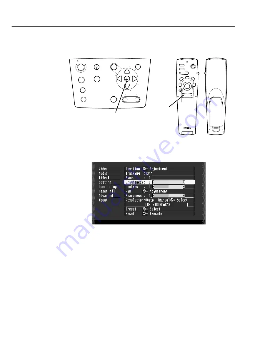 Epson EMP 9000 - SXGA LCD Projector Owner'S Manual Download Page 73