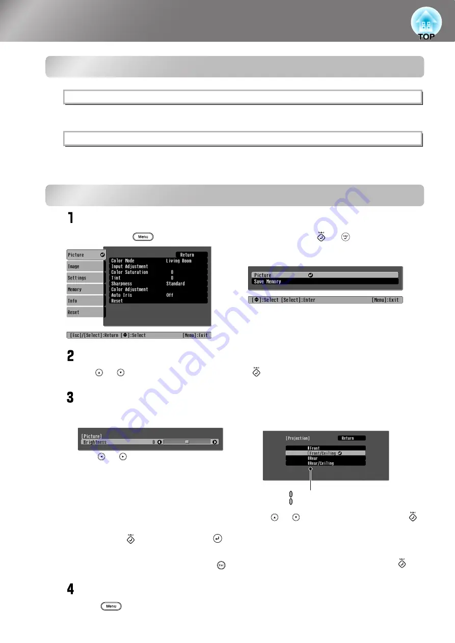 Epson EMP-TW 700 User Manual Download Page 36