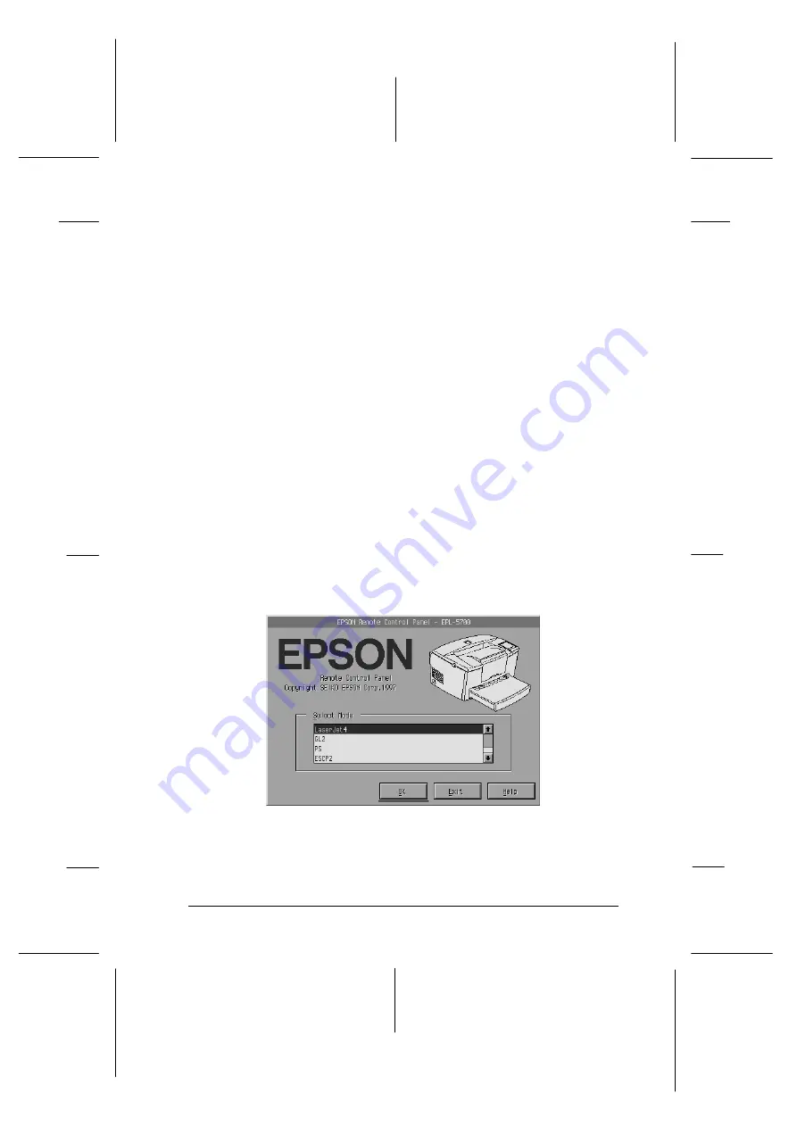 Epson EPL-5700 Скачать руководство пользователя страница 72