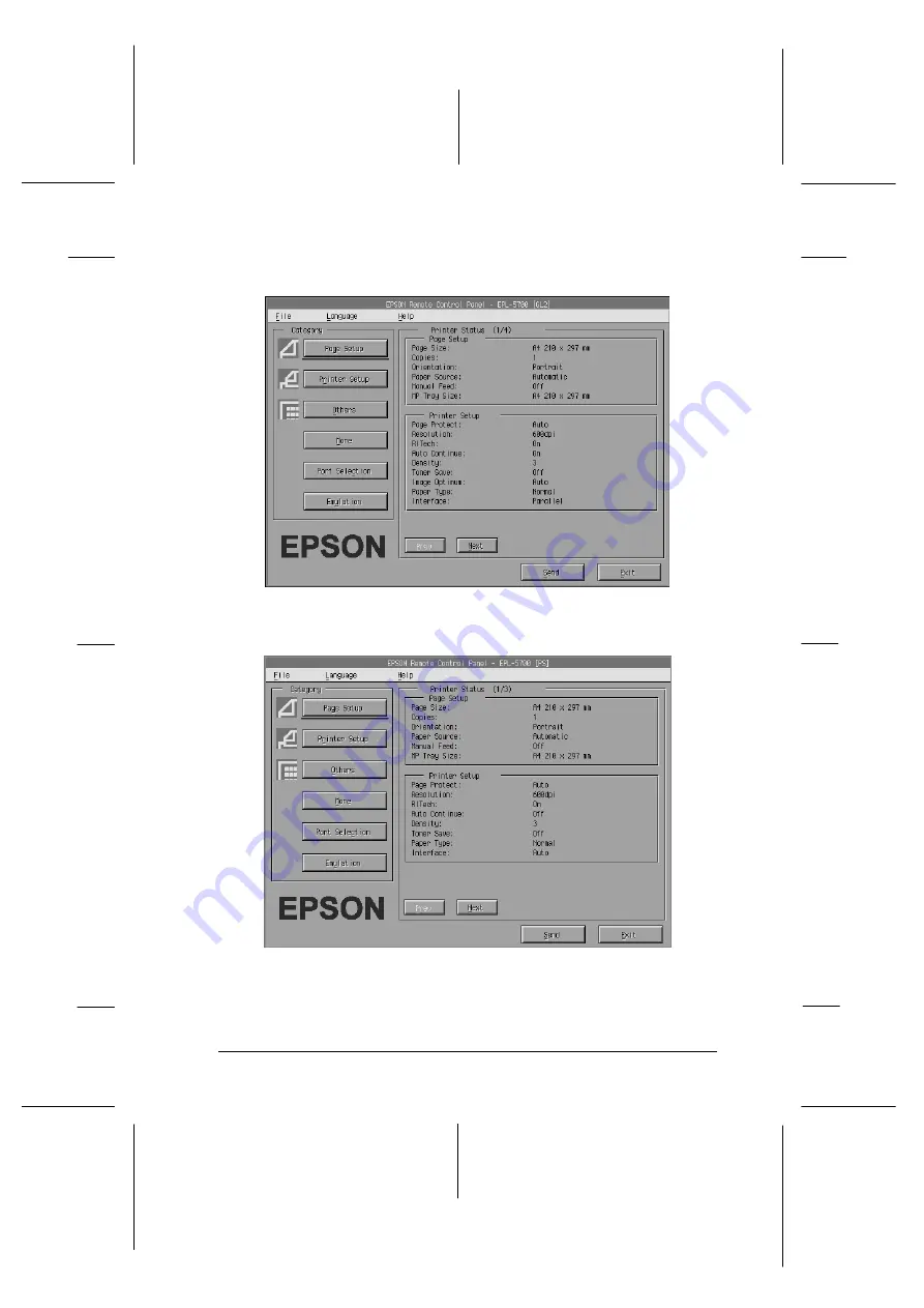 Epson EPL-5700 Скачать руководство пользователя страница 74