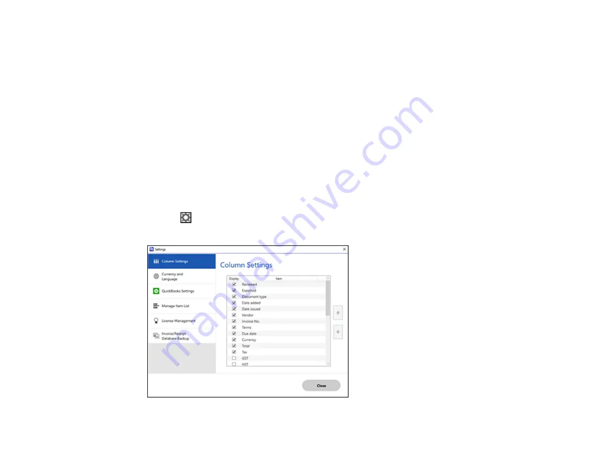 Epson ES-865 User Manual Download Page 86