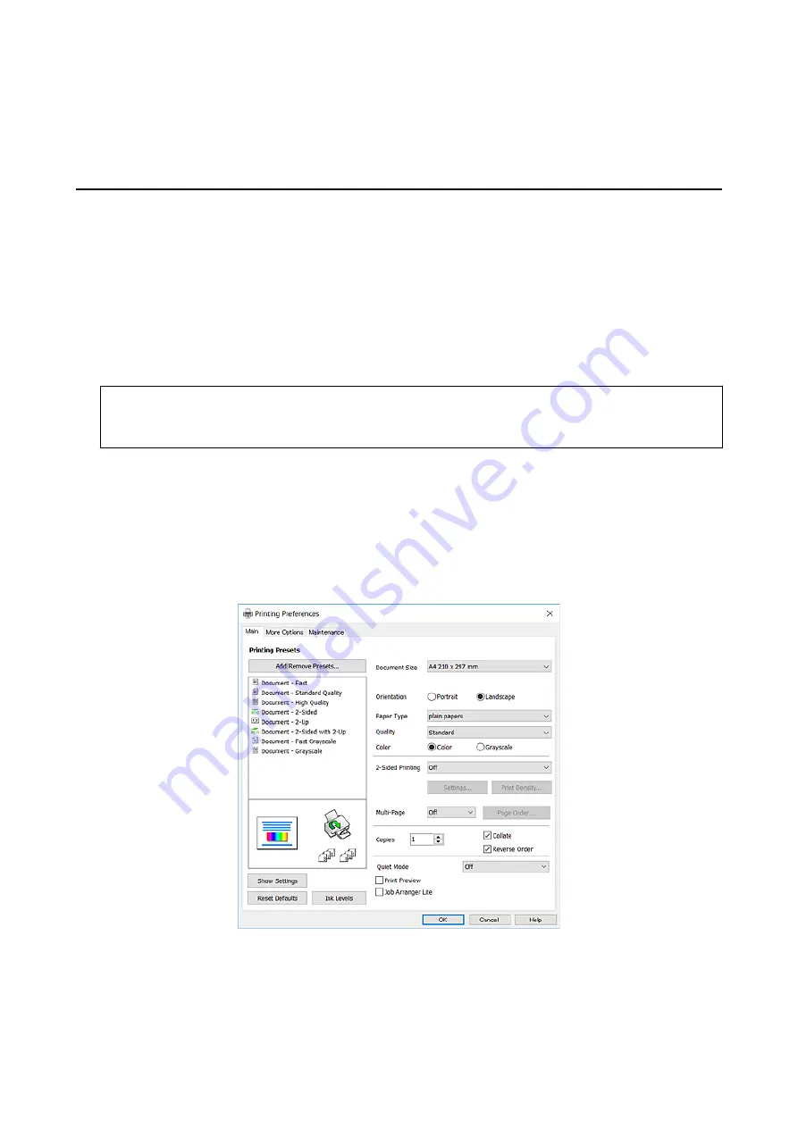 Epson ET-3600/L605 User Manual Download Page 41