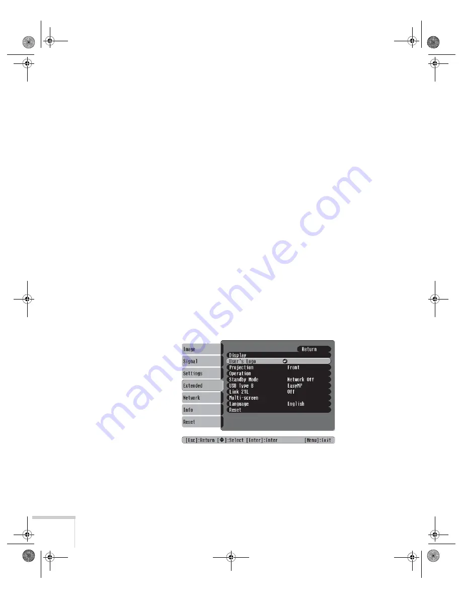 Epson EX100 User Manual Download Page 54