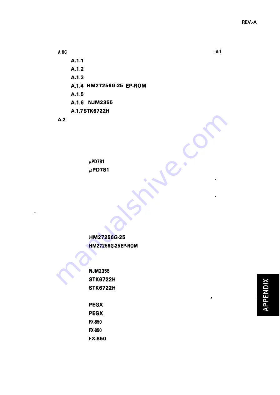 Epson FX-1050+ Technical Manual Download Page 185