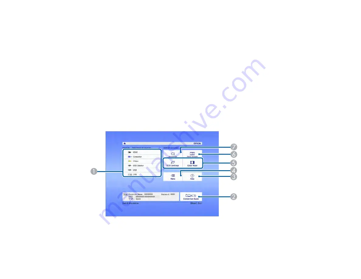 Epson Home Cinema 1060 User Manual Download Page 69