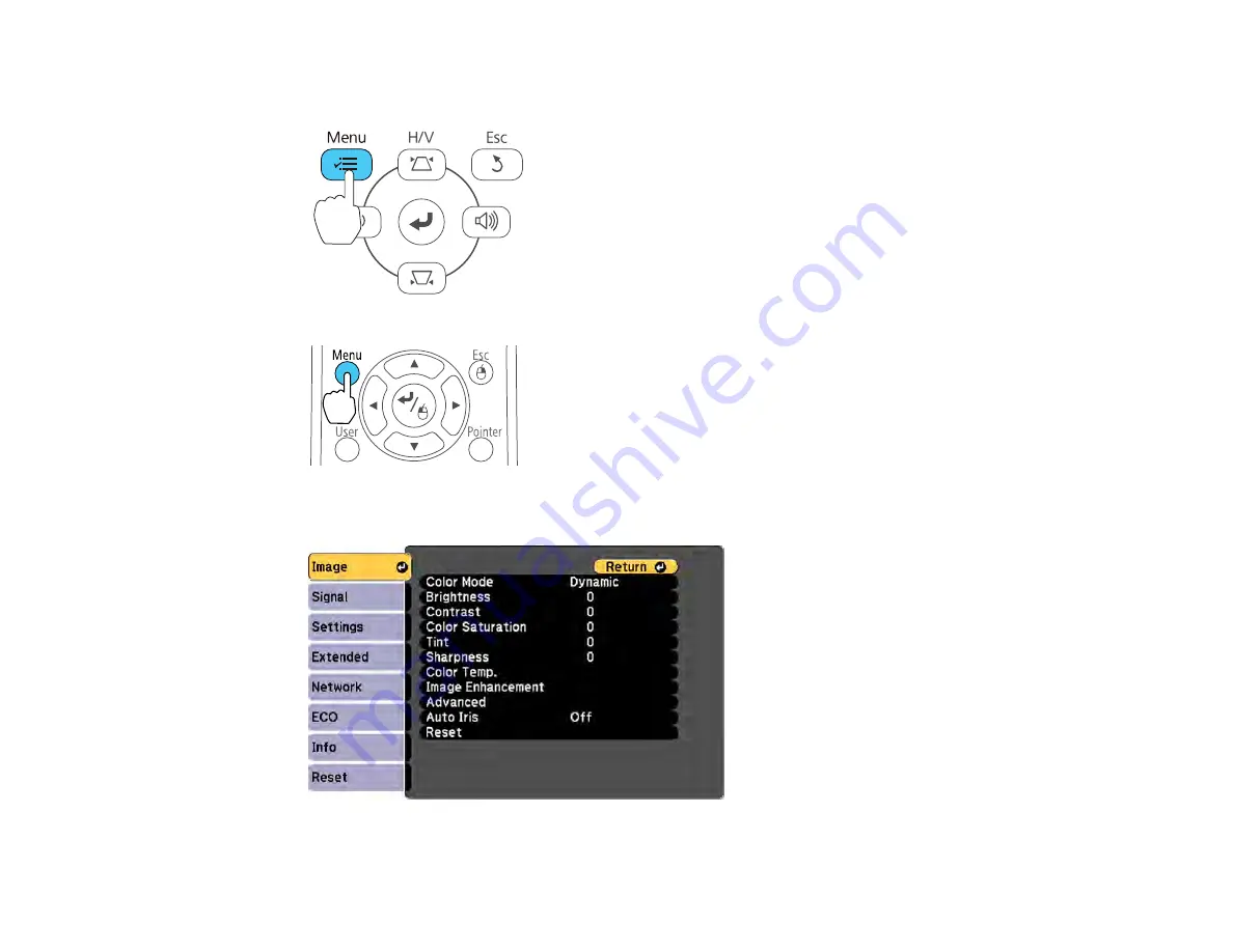 Epson Home Cinema 1060 User Manual Download Page 127