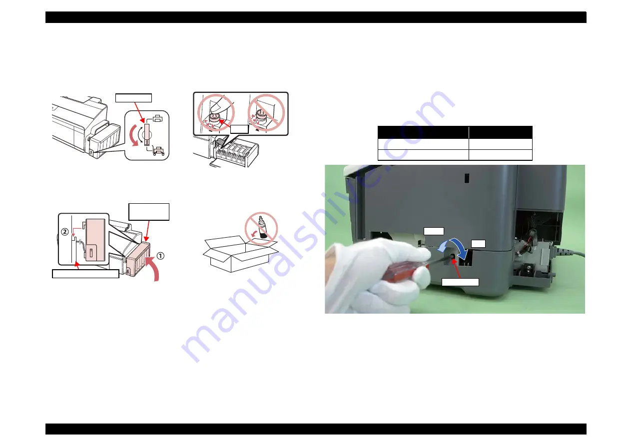 Epson L1800 Service Manual Download Page 46