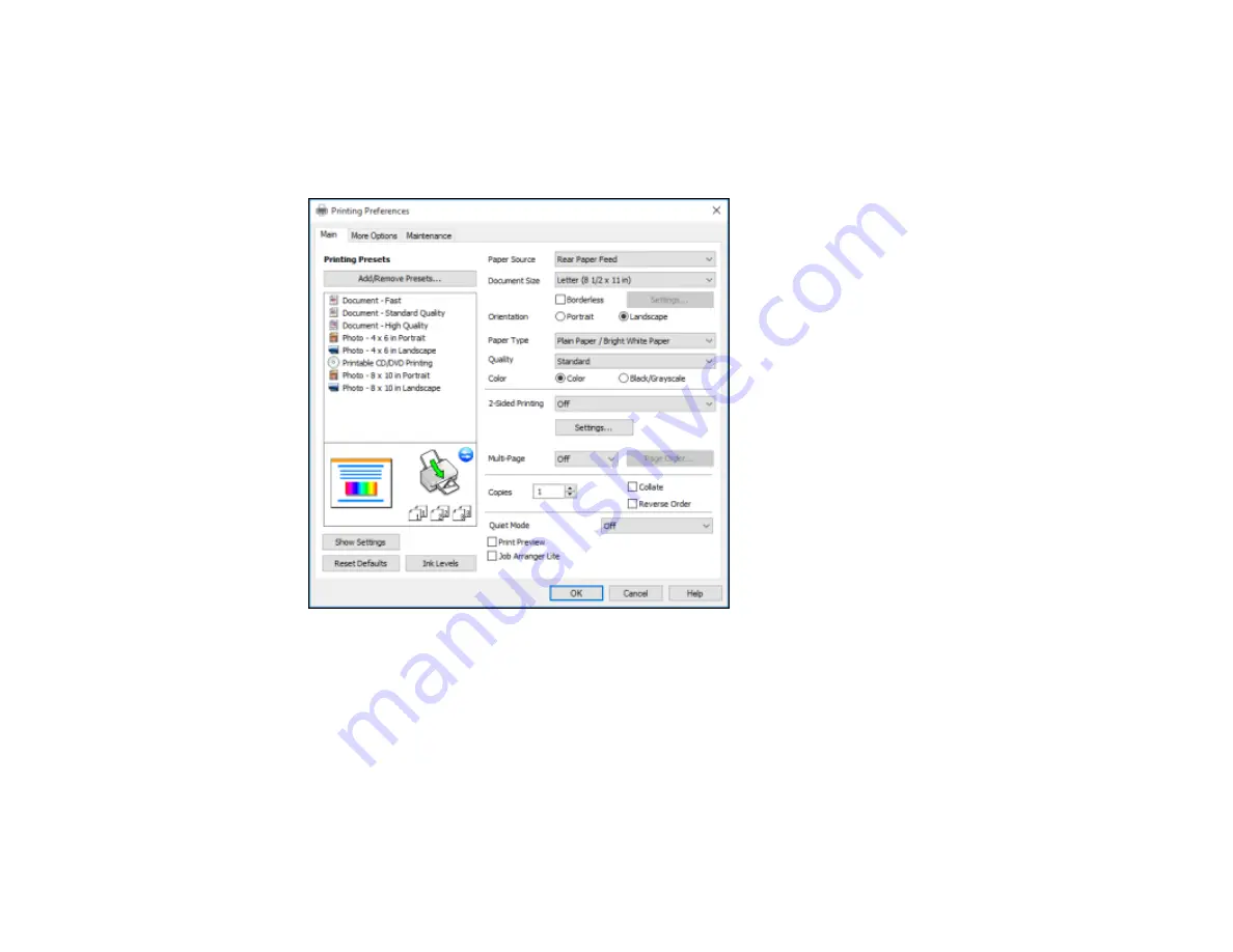 Epson l805 User Manual Download Page 36