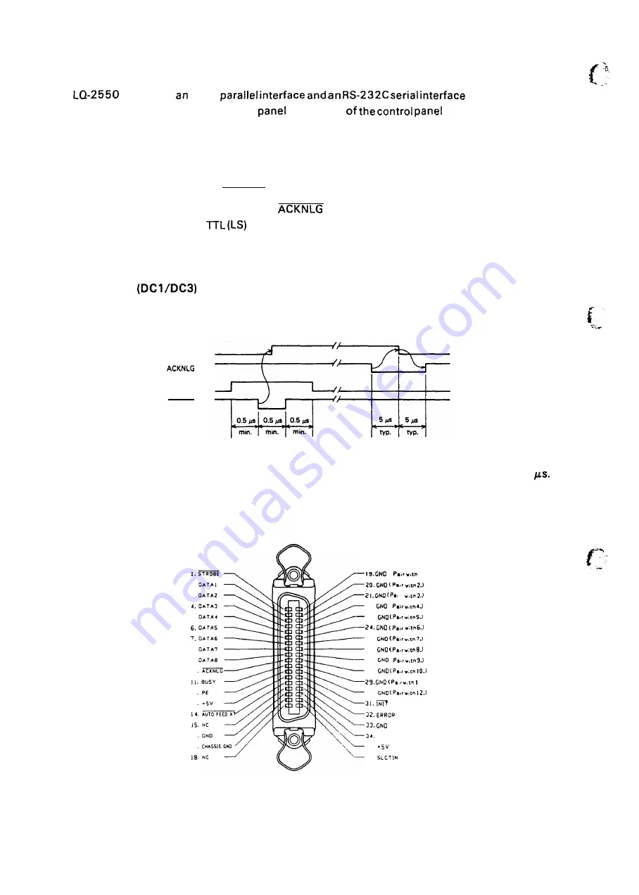 Epson LQ-2550 Technical Manual Download Page 22