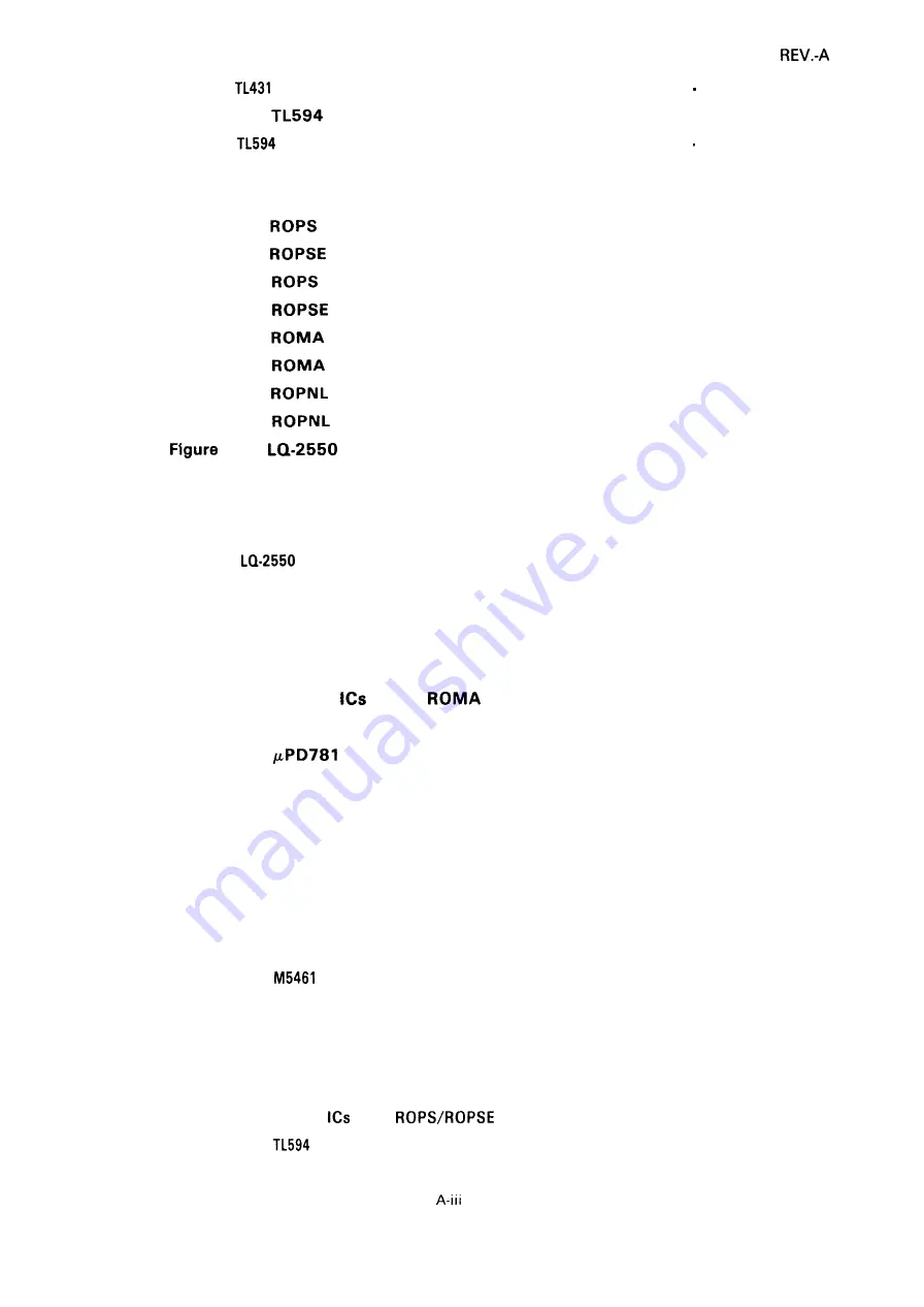 Epson LQ-2550 Technical Manual Download Page 244