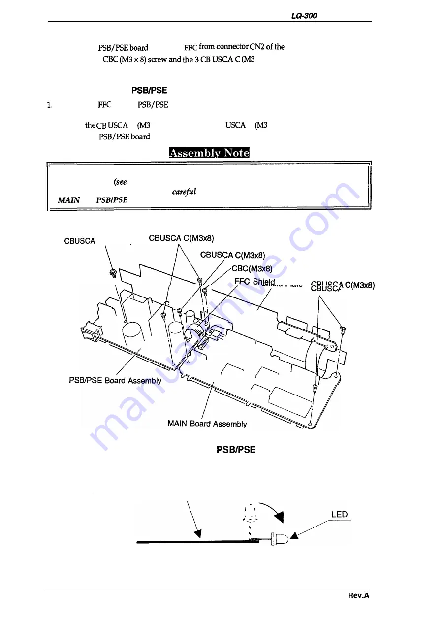 Epson LQ-300 - Impact Printer Service Manual Download Page 65