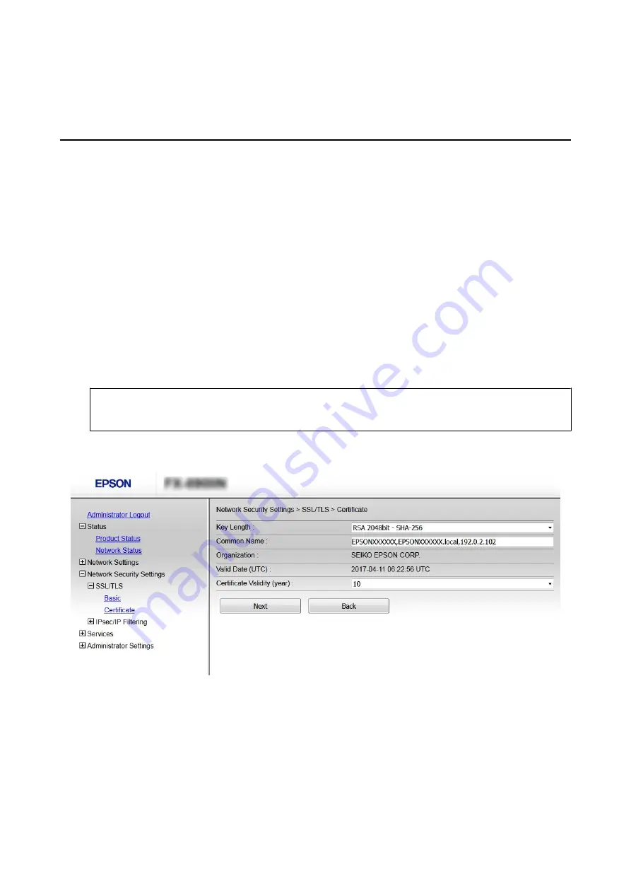 Epson LQ-780N Network Manual Download Page 37