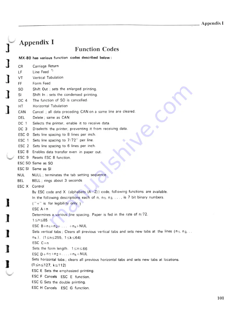 Epson MX-80 IIIF/T User Manual Download Page 92