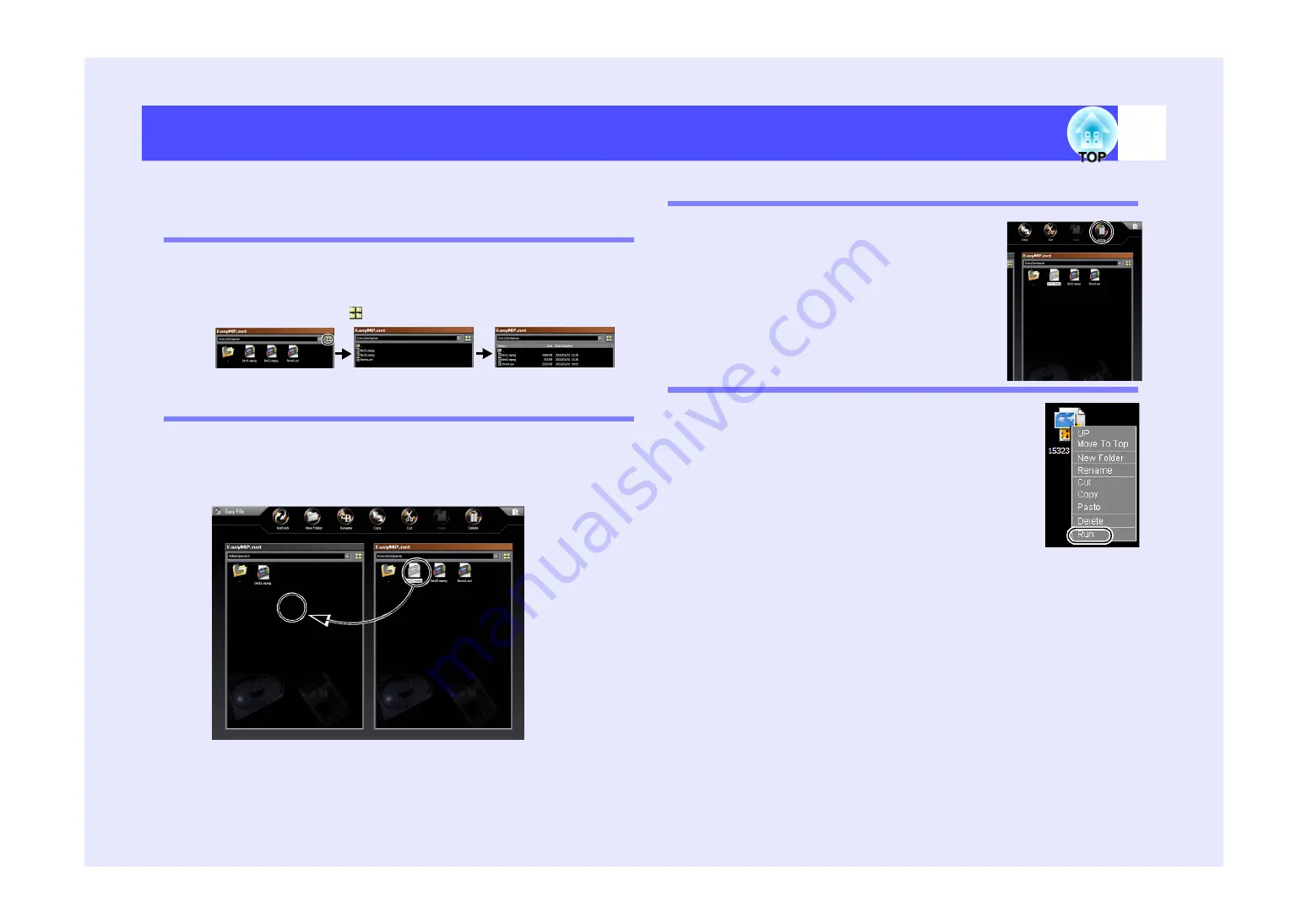 Epson PowerLite 8300i with
EasyMP.net module Software Manual Download Page 9