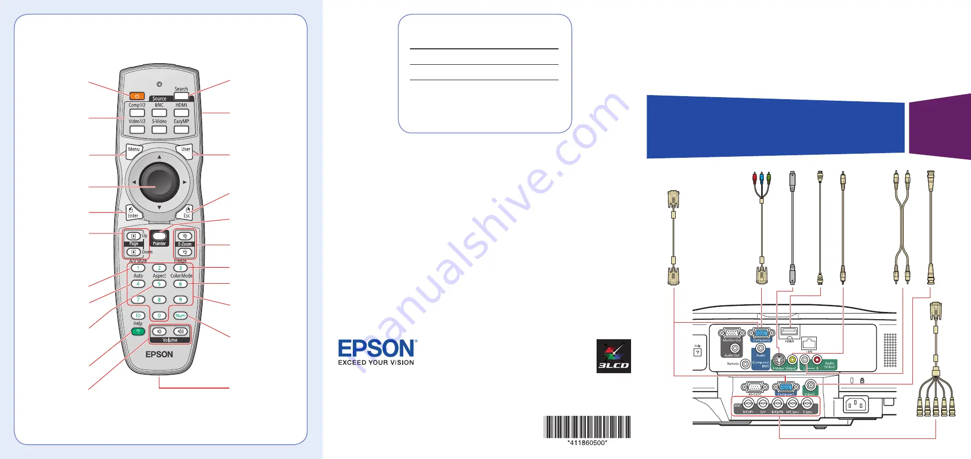 Epson PowerLite Pro G5300 Скачать руководство пользователя страница 1