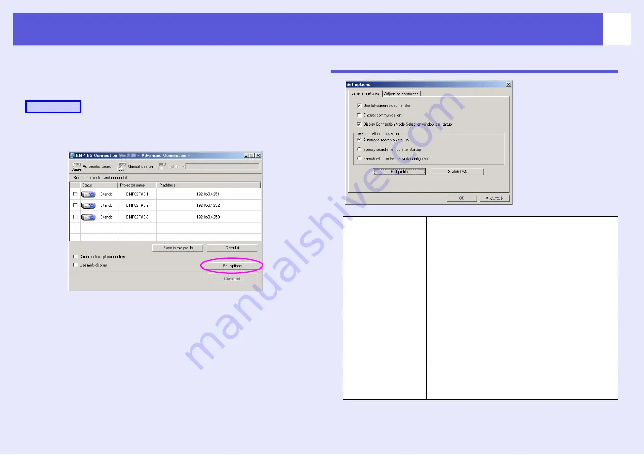 Epson PowerLite Pro G5350NL Operation Manual Download Page 40