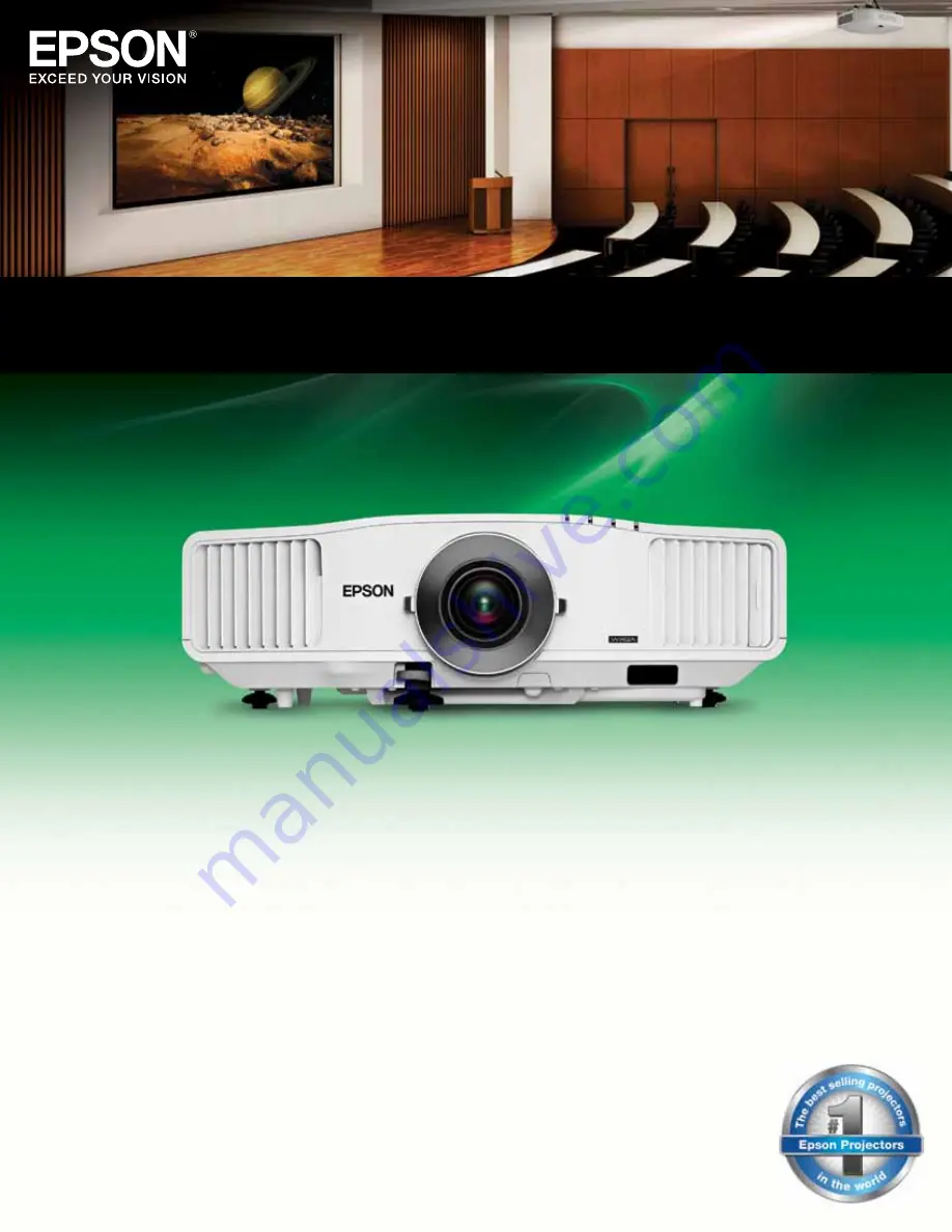 Epson PowerLite Pro G5650WNL Brochure & Specs Download Page 1