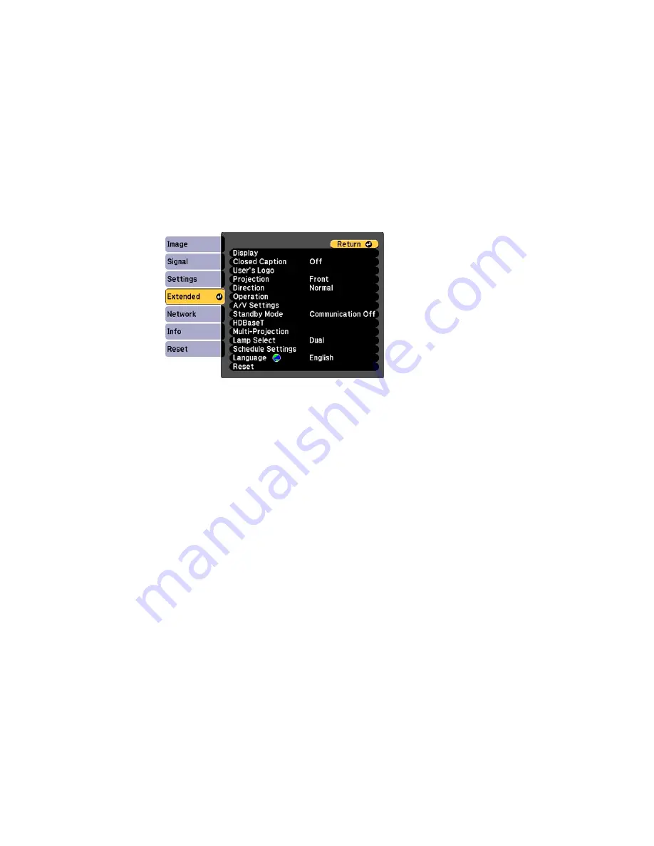 Epson PowerLite Pro Z10000UNL User Manual Download Page 110