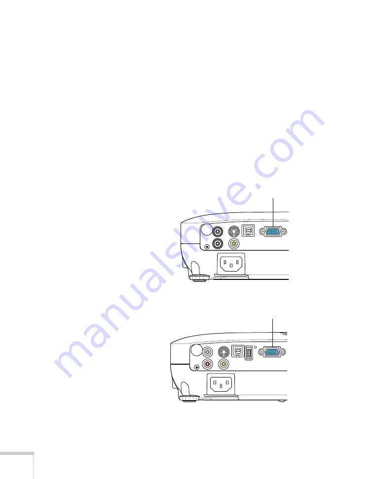 Epson PowerLite S10+ User Manual Download Page 38