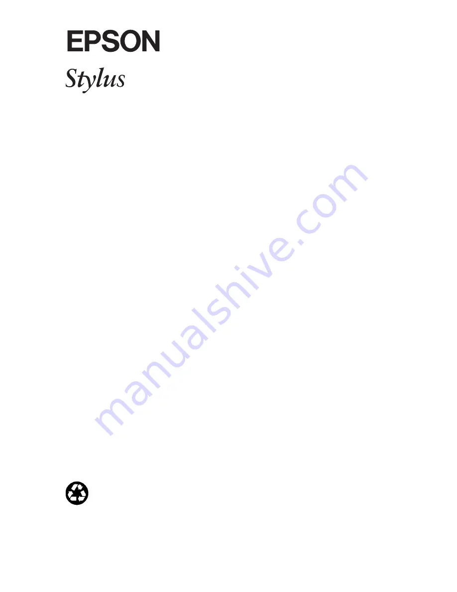 Epson PowerRIP Stylus User Manual Download Page 1