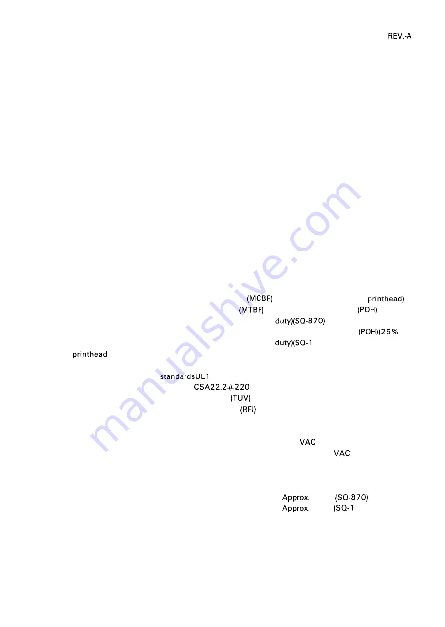 Epson SQ-1170 Service Manual Download Page 15