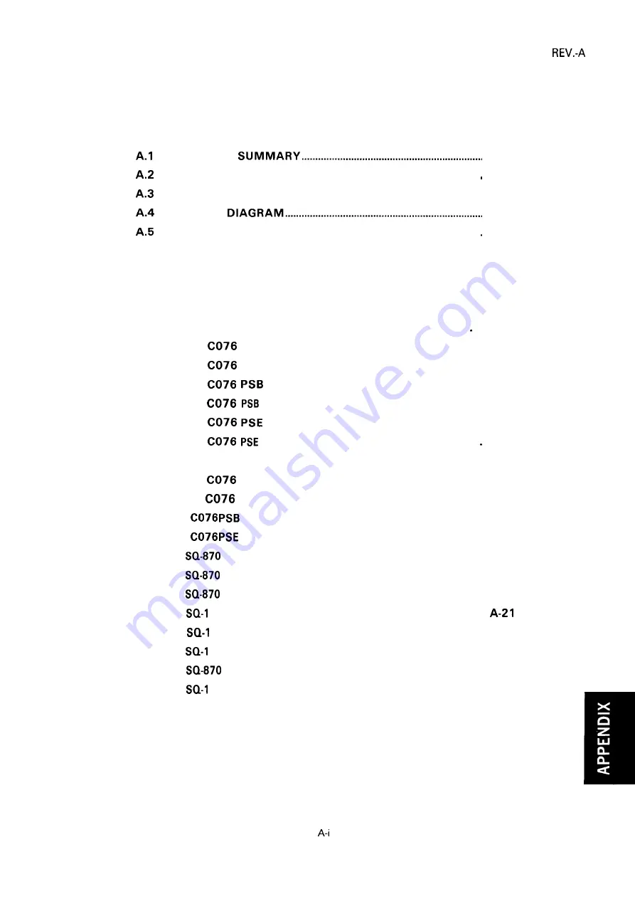 Epson SQ-1170 Service Manual Download Page 155